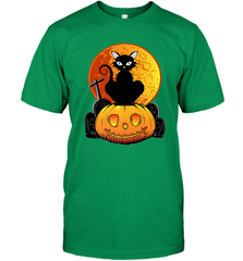 Happy Halloween Spooky Pumpkins Black Cat For Women Men's T-Shirt Men's T-Shirt - belovedtshirt