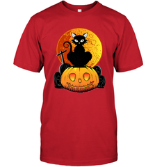Happy Halloween Spooky Pumpkins Black Cat For Women Men's T-Shirt Men's T-Shirt - belovedtshirt