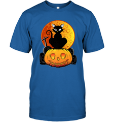 Happy Halloween Spooky Pumpkins Black Cat For Women Men's T-Shirt Men's T-Shirt - belovedtshirt