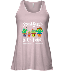 2nd Grade is on point, 1st day of school cactus teacher gift Women's Racerback Tank Women's Racerback Tank - belovedtshirt