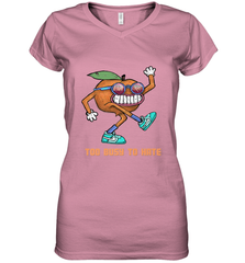 Peach Fuzzz Women's V-Neck T-Shirt Women's V-Neck T-Shirt - belovedtshirt