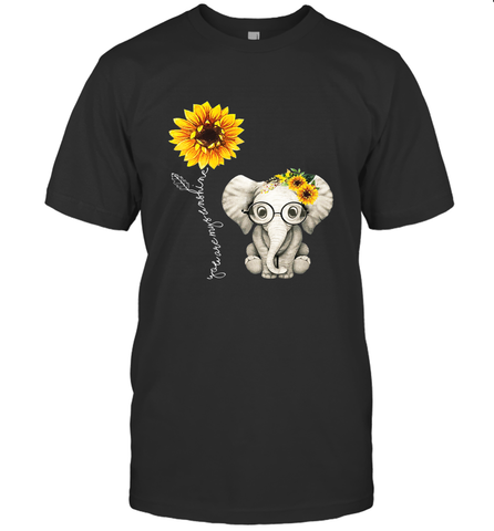 You Are My Sunshine Hippie Sunflower Elephant Gift Friend Men's T-Shirt Men's T-Shirt / Black / S Men's T-Shirt - belovedtshirt