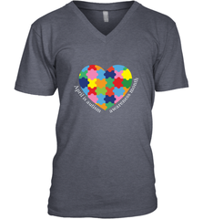 April is autism awareness month T shirt Men's V-Neck Men's V-Neck - belovedtshirt