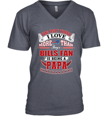 NFL The Only Thing I Love More Than Being A Buffalo Bills Fan Is Being A Papa Football Men's V-Neck Men's V-Neck - belovedtshirt
