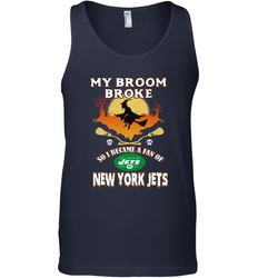 Broom Broke So I Became A fan of New York Jets  NFL Halloween Costume Men's Tank Top