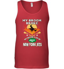 Broom Broke So I Became A fan of New York Jets  NFL Halloween Costume Men's Tank Top Men's Tank Top - belovedtshirt