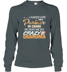 Crazy Grandma Partner in crime Long Sleeve T-Shirt Long Sleeve T-Shirt - belovedtshirt