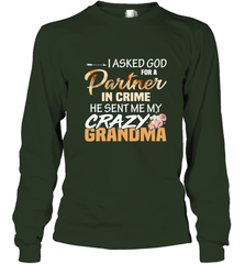 Crazy Grandma Partner in crime Long Sleeve T-Shirt Long Sleeve T-Shirt - belovedtshirt