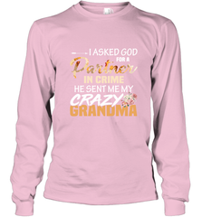 Crazy Grandma Partner in crime Long Sleeve T-Shirt Long Sleeve T-Shirt - belovedtshirt