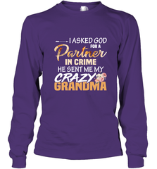 Crazy Grandma Partner in crime Long Sleeve T-Shirt Long Sleeve T-Shirt - belovedtshirt