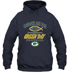 Sundays Are For Jesus and Green Bay Funny Christian Football 1 Hooded Sweatshirt Hooded Sweatshirt - belovedtshirt