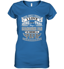 NFL The Only Thing I Love More Than Being A Seattle Seahawks Fan Is Being A Papa Football Women's V-Neck T-Shirt Women's V-Neck T-Shirt - belovedtshirt