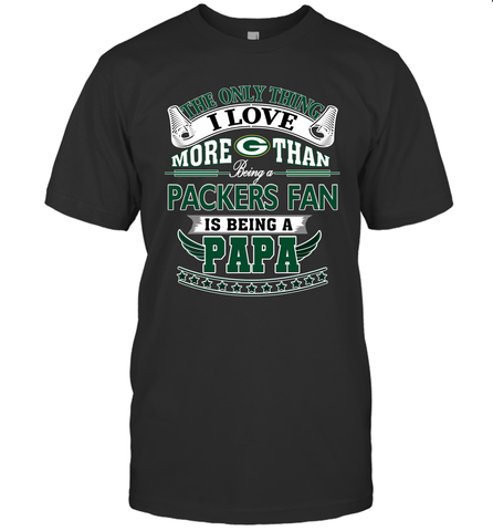 NFL The Only Thing I Love More Than Being A Green Bay Packers Fan Is Being A Papa Football Men's T-Shirt Men's T-Shirt / Black / S Men's T-Shirt - belovedtshirt