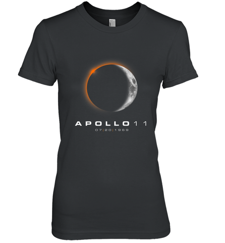 50th Anniversary Apollo 11 Moon Landing Women's Premium T-Shirt Women's Premium T-Shirt / Black / XS Women's Premium T-Shirt - belovedtshirt