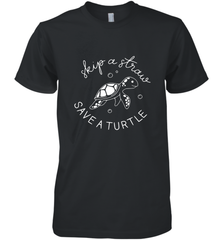 Skip A Straw Save A Turtle Shirt Save The Turtles Men's Premium T-Shirt Men's Premium T-Shirt - belovedtshirt