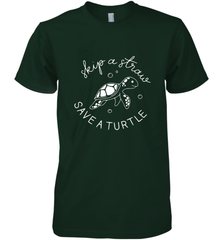 Skip A Straw Save A Turtle Shirt Save The Turtles Men's Premium T-Shirt Men's Premium T-Shirt - belovedtshirt