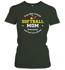 Crazy Softball Mom Women's T-Shirt Women's T-Shirt - belovedtshirt