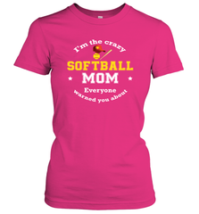 Crazy Softball Mom Women's T-Shirt Women's T-Shirt - belovedtshirt