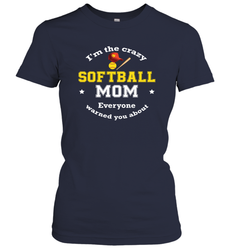 Crazy Softball Mom Women's T-Shirt