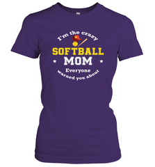 Crazy Softball Mom Women's T-Shirt Women's T-Shirt - belovedtshirt