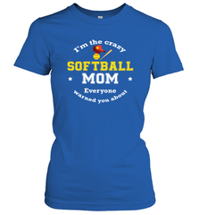 Crazy Softball Mom Women's T-Shirt Women's T-Shirt - belovedtshirt