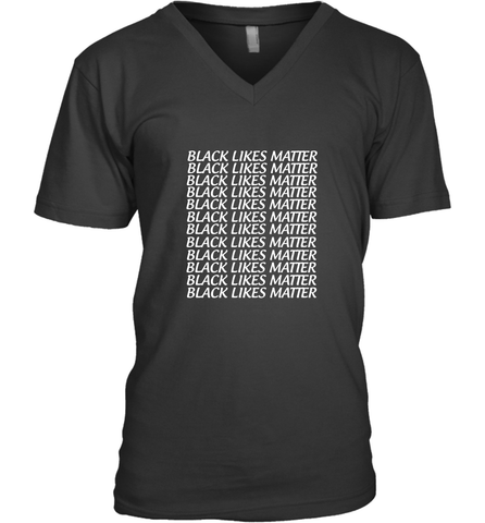 Black Lives Matter Men's V-Neck Men's V-Neck / Black / S Men's V-Neck - belovedtshirt