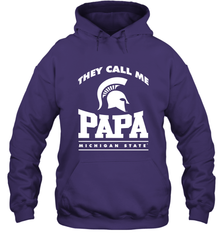 Michigan State Spartans They Call Me Papa Hooded Sweatshirt Hooded Sweatshirt - belovedtshirt