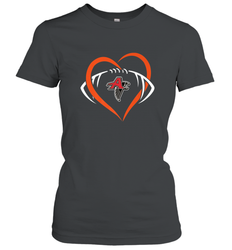 NFLAtlanta Falcons Heart Love Football Women's T-Shirt