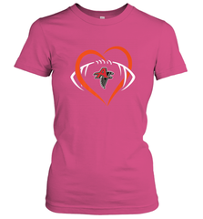 NFLAtlanta Falcons Heart Love Football Women's T-Shirt Women's T-Shirt - belovedtshirt