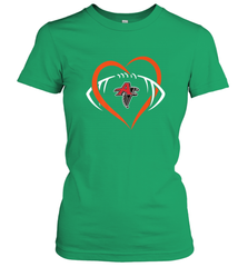 NFLAtlanta Falcons Heart Love Football Women's T-Shirt Women's T-Shirt - belovedtshirt