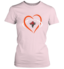 NFLAtlanta Falcons Heart Love Football Women's T-Shirt Women's T-Shirt - belovedtshirt
