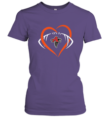 NFLAtlanta Falcons Heart Love Football Women's T-Shirt Women's T-Shirt - belovedtshirt