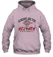 Sundays Are For Jesus and Atlanta Funny Christian Football Hooded Sweatshirt Hooded Sweatshirt - belovedtshirt