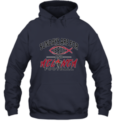 Sundays Are For Jesus and Atlanta Funny Christian Football Hooded Sweatshirt