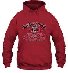 Sundays Are For Jesus and Atlanta Funny Christian Football Hooded Sweatshirt Hooded Sweatshirt - belovedtshirt