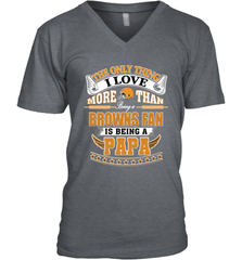 NFL The Only Thing I Love More Than Being A Cleveland Browns Fan Is Being A Papa Football Men's V-Neck Men's V-Neck - belovedtshirt