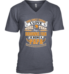 NFL The Only Thing I Love More Than Being A Cleveland Browns Fan Is Being A Papa Football Men's V-Neck Men's V-Neck - belovedtshirt