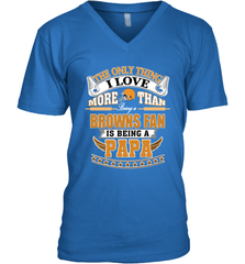 NFL The Only Thing I Love More Than Being A Cleveland Browns Fan Is Being A Papa Football Men's V-Neck Men's V-Neck - belovedtshirt