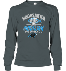 Sundays Are For Jesus and Carolina Funny Christian Football Long Sleeve T-Shirt Long Sleeve T-Shirt - belovedtshirt