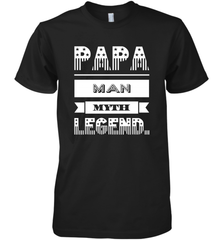 Papa Man Myth Legend Father's Day Dad Veteran Gift Men's Premium T-Shirt Men's Premium T-Shirt - belovedtshirt