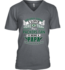 NFL The Only Thing I Love More Than Being A Green Bay Packers Fan Is Being A Papa Football Men's V-Neck Men's V-Neck - belovedtshirt