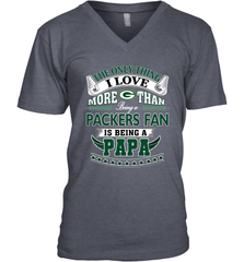 NFL The Only Thing I Love More Than Being A Green Bay Packers Fan Is Being A Papa Football Men's V-Neck Men's V-Neck - belovedtshirt