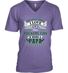 NFL The Only Thing I Love More Than Being A Green Bay Packers Fan Is Being A Papa Football Men's V-Neck Men's V-Neck - belovedtshirt