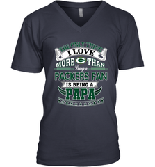NFL The Only Thing I Love More Than Being A Green Bay Packers Fan Is Being A Papa Football Men's V-Neck Men's V-Neck - belovedtshirt