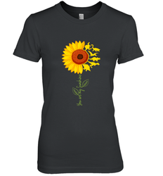 You're My Sunshine Sunflower Dinosaur T Rex Women's Premium T-Shirt