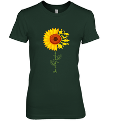 You're My Sunshine Sunflower Dinosaur T Rex Women's Premium T-Shirt Women's Premium T-Shirt - belovedtshirt