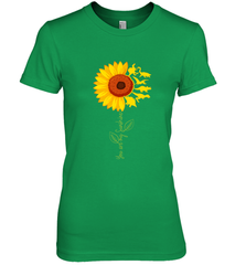 You're My Sunshine Sunflower Dinosaur T Rex Women's Premium T-Shirt Women's Premium T-Shirt - belovedtshirt