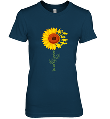 You're My Sunshine Sunflower Dinosaur T Rex Women's Premium T-Shirt Women's Premium T-Shirt - belovedtshirt