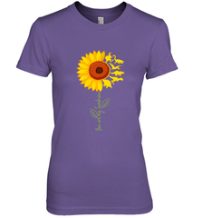 You're My Sunshine Sunflower Dinosaur T Rex Women's Premium T-Shirt Women's Premium T-Shirt - belovedtshirt