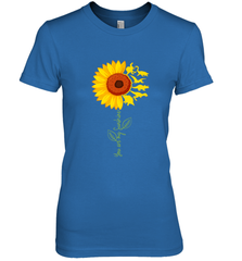 You're My Sunshine Sunflower Dinosaur T Rex Women's Premium T-Shirt Women's Premium T-Shirt - belovedtshirt